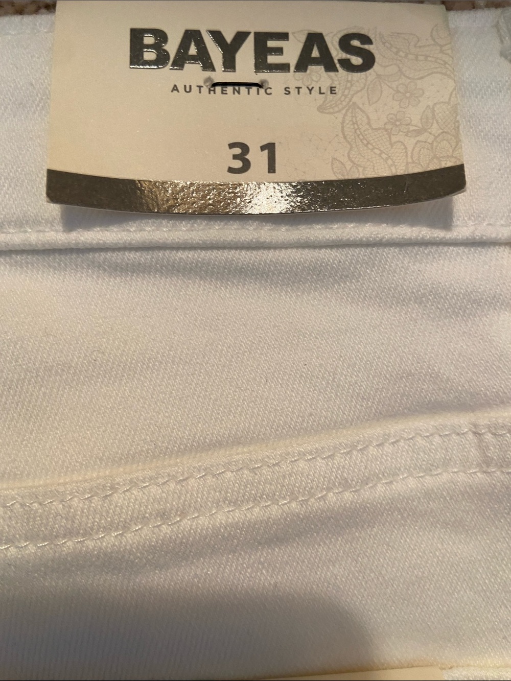 Bayeas Rhinestone And Lace Jeans II - Picture 7 of 8